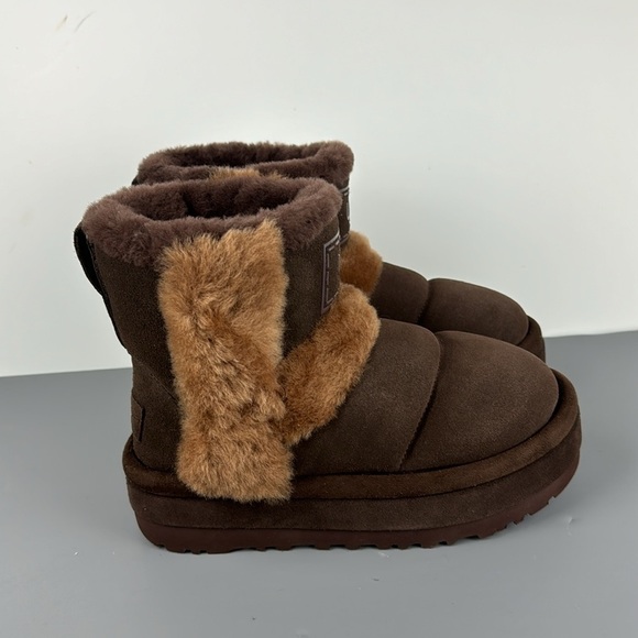 UGG Brown and Tan Winter Boots - Picture 5 of 10